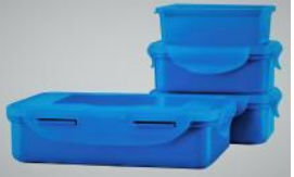 Food Gear 9402 (350H X 2, 800H X 1) (1700 Ml) (Blue)